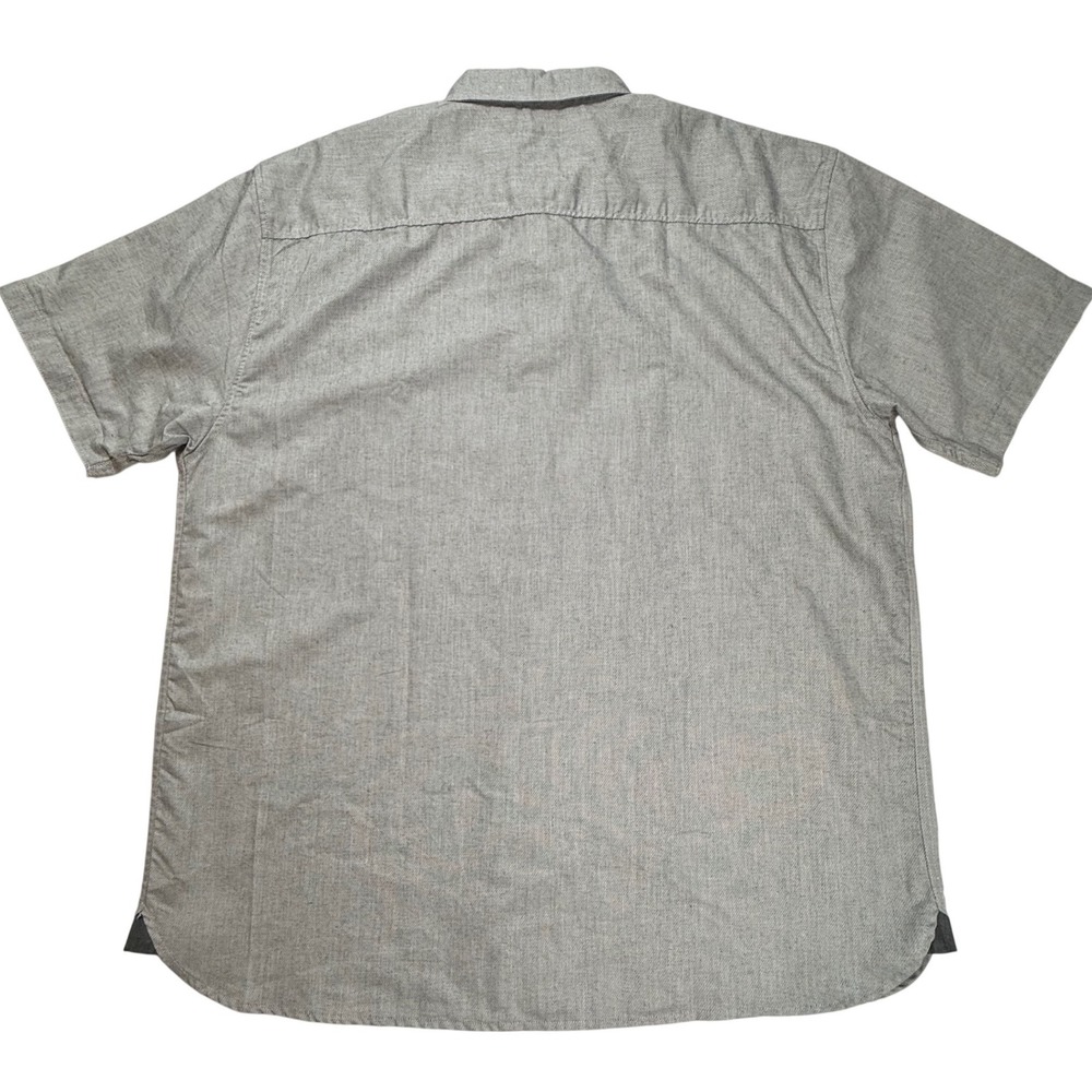 Rocawear Mens 4XL Gray Short Sleeve Button Down Shirt Cotton Blend Dual Pockets - Picture 2 of 9